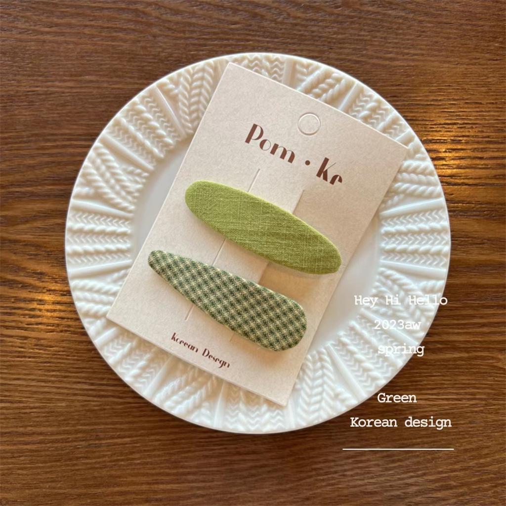 Koreańskie Urocze Zielone Kwiatowe Wsuwki do Włosów Kobiety Dziewczynki Dzieci Spinki Wsuwki Akcesoria Wsuwki Nakrycie Głowy Ozdoby