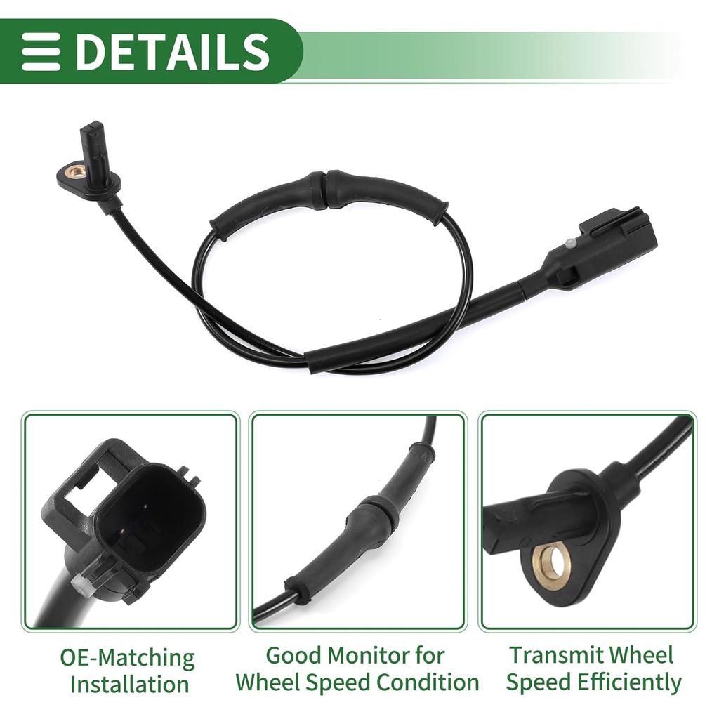 ABS Wheel Speed Sensor Rear Left Right ABS Sensor Anti-Lock Braking System Sensor No.C2P15770 for Jaguar F-Type 2009-2021