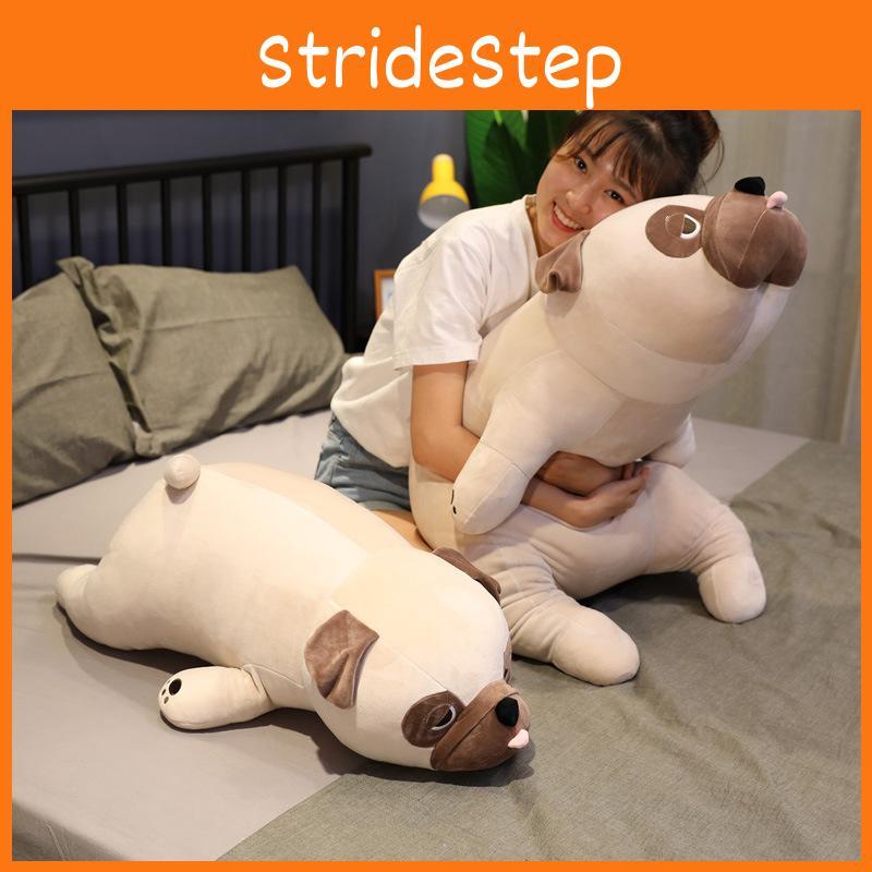 Liegender Mops Plüschtier Tier Stoffpuppe Kissen Cartoon Dekoration Geschenk Kinder