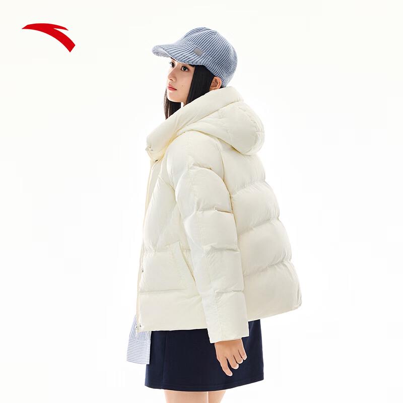 Anta Women's Water-Repellent Hooded Padded Duck Down Jacket