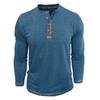 Men's Casual -color Base Sport Shirt, Men's Round-neck Long-sleeved Top