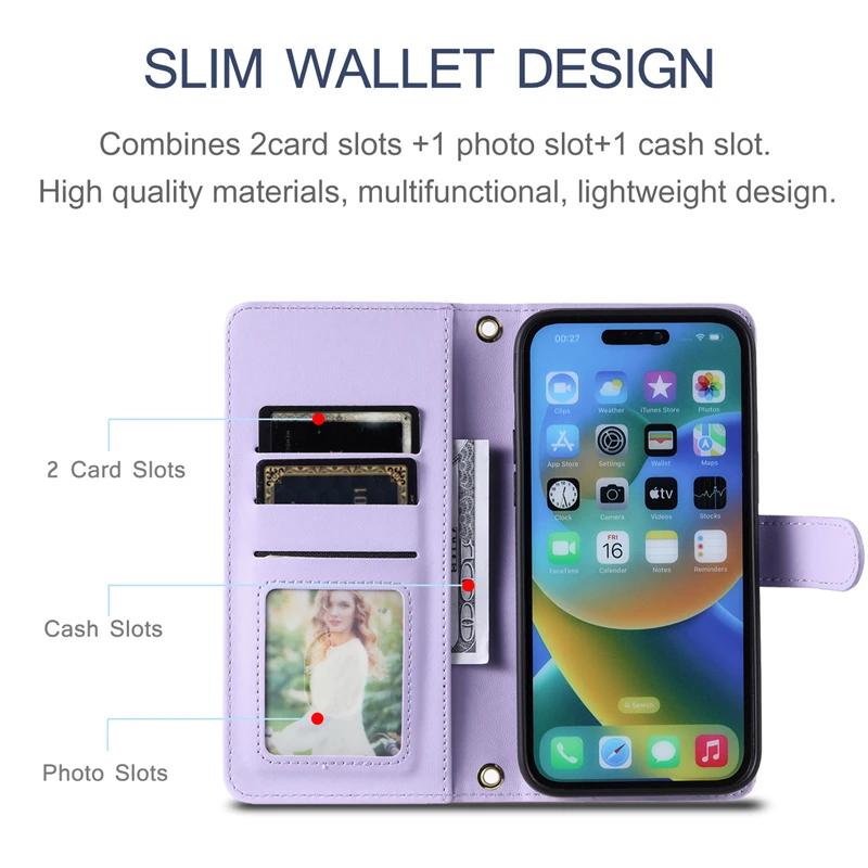 S23 S24 Ultra Checkered Leather Case For Samsung Galaxy S24 S23 S22 S21 S20 FE S10 Note 20 Ultra 10 Plus 9 8 Lanyard Flip Cover