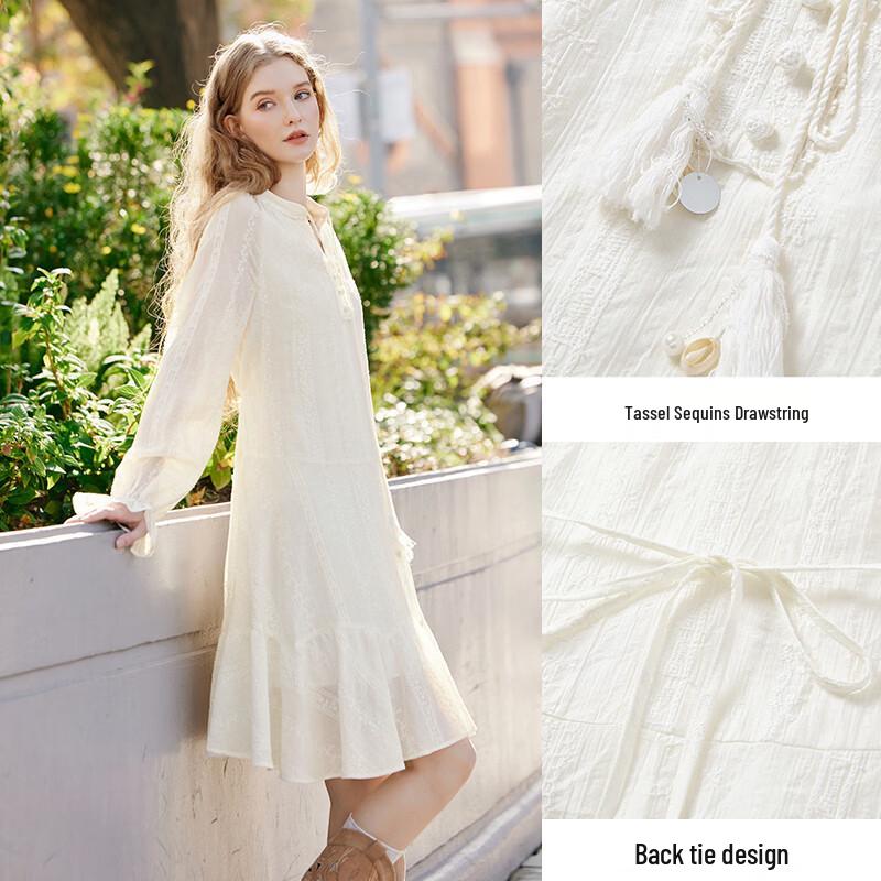 Bohemian Embroidered A-Line Dress