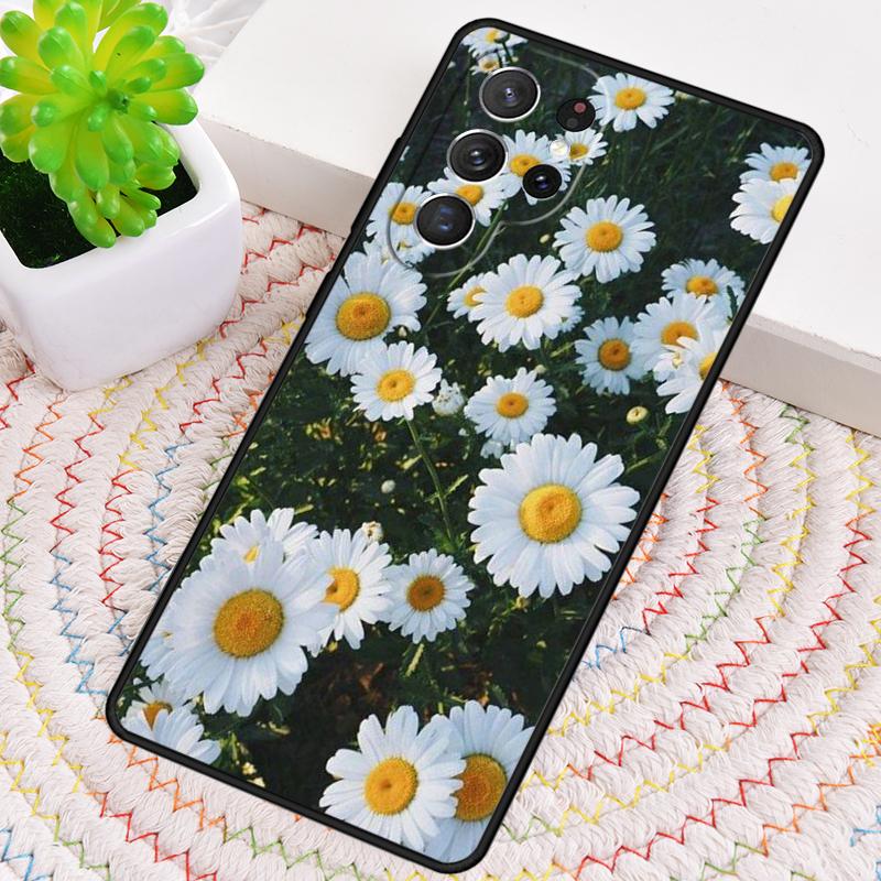Daisy Flower soft Phone Case for Samsung Galaxy note 10 pro S26 Ultra S23 S24 FE S25 S21 S22 PLUS shockproof Cove