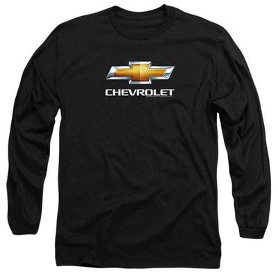 Chevrolet Herr Stackad Logotyp Långärmad T-shirt