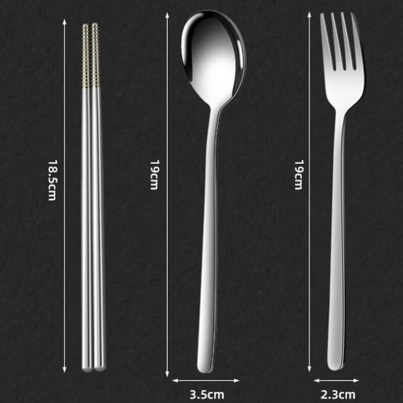 ZISIZ Cat Paw Portable Stainless Steel Cutlery Set