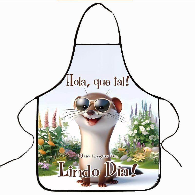 Funny And Popular Product - Printed Apron Featuring Chicken Pattern. Suitable For Barbecue. Funny Apron.