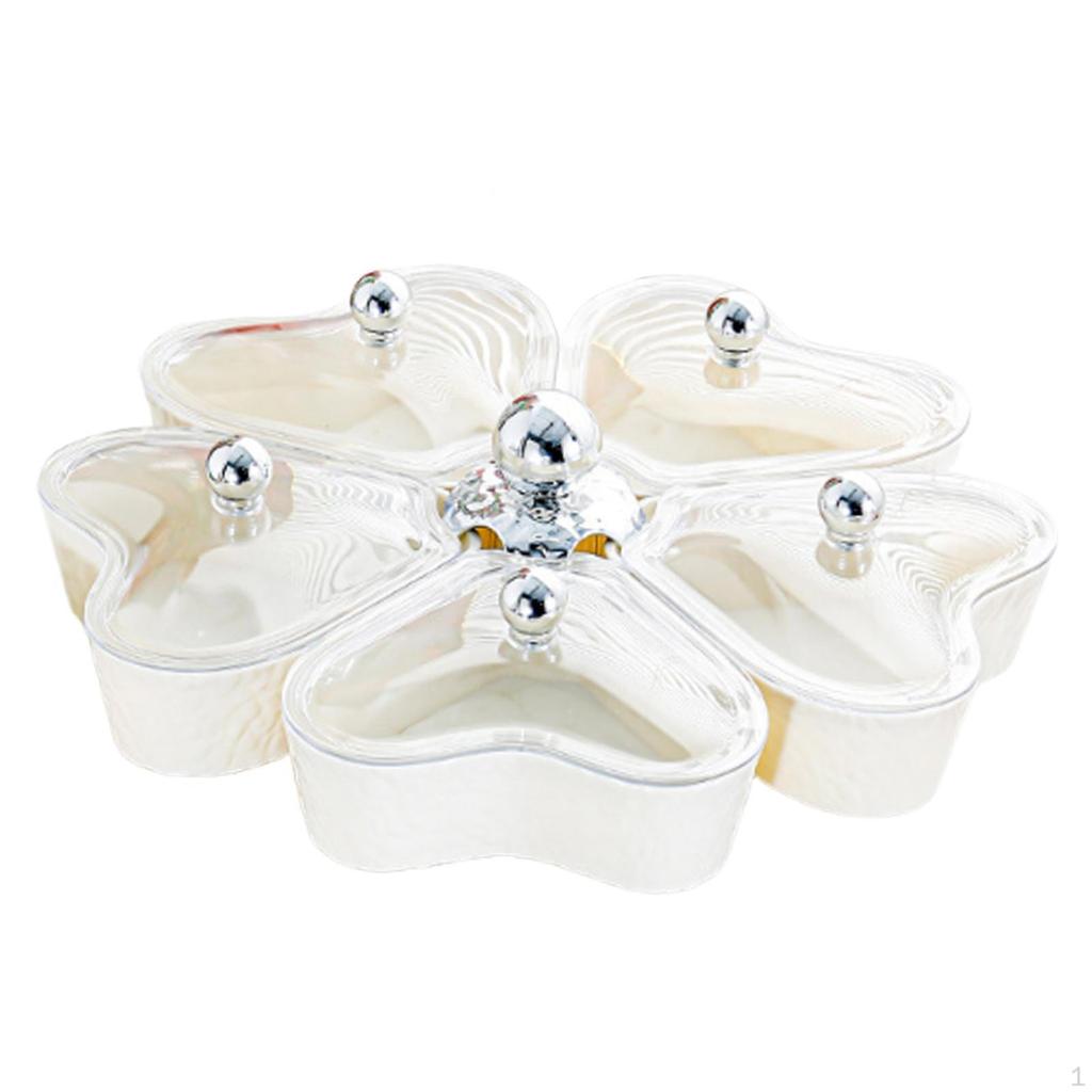 360° Rotating Tray for Dried Fruits and Candy Storage