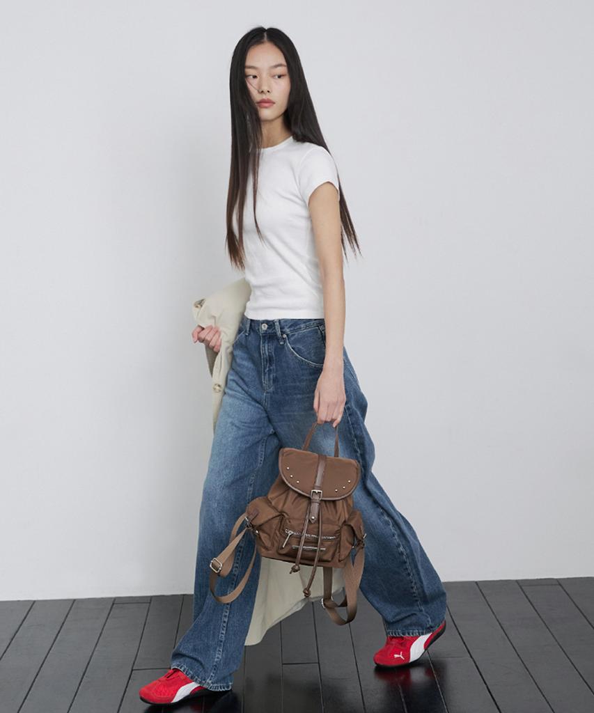 Raiment Stud Cover Point Mini Backpack_Brown