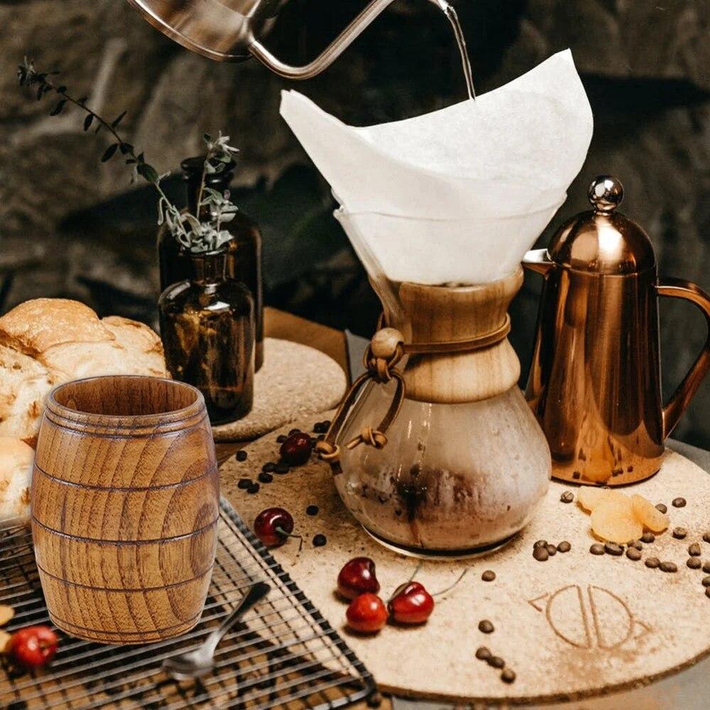 Jujube ceașcă de ceai din lemn anti-opărire ceașcă din lemn ceai refolosibil cafea lapte vin izolație termică apă băuturi cadou pentru bucătărie