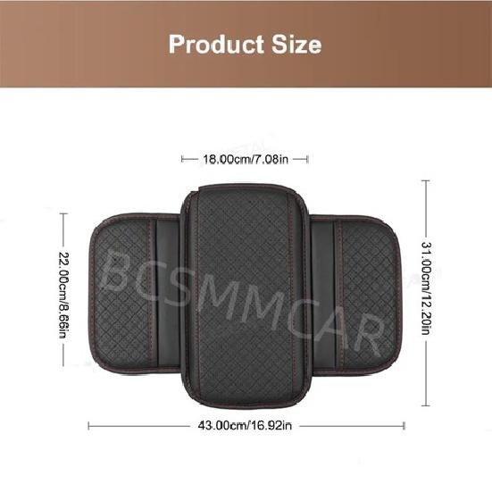 Car Armrest Cushion Cover Center Console Box Pad Mat Auto Interior Accessories