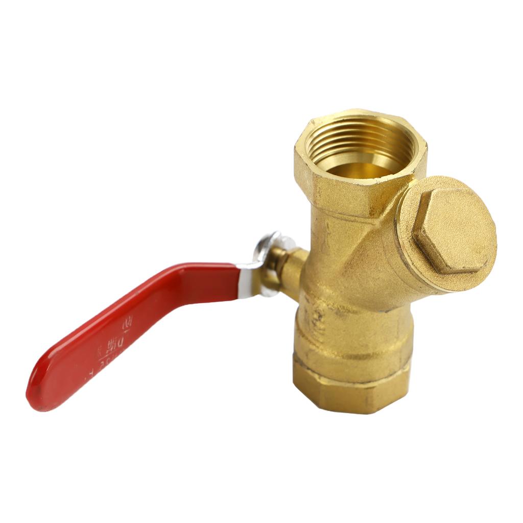 1" BSP Equal Female Thread Brass Y Type Strainer Filter Ball Valve