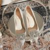 French Bridal High Heels With Crystal Embellishments For Wedding And Special Occasions