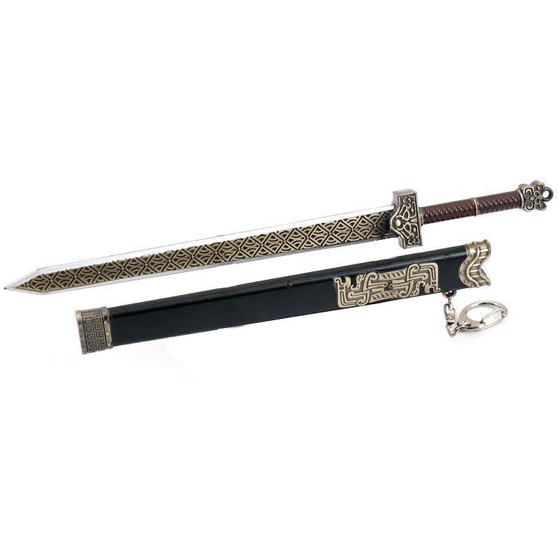 

[Гора Кошачьего Бога] Топор Принца Нэчжа, Воин, Герой, Оружие, Меч Леди Инь, Общая длина 22 см / Миниатюрная фигурка, Коллекционный, Декор интерьера