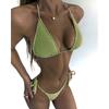 2025 New Fashion Sexy Bikini Solid Swimsuit Women Swimwear Push Up Set Brazilian Bathing Suit Summer Beach Wear Swimming