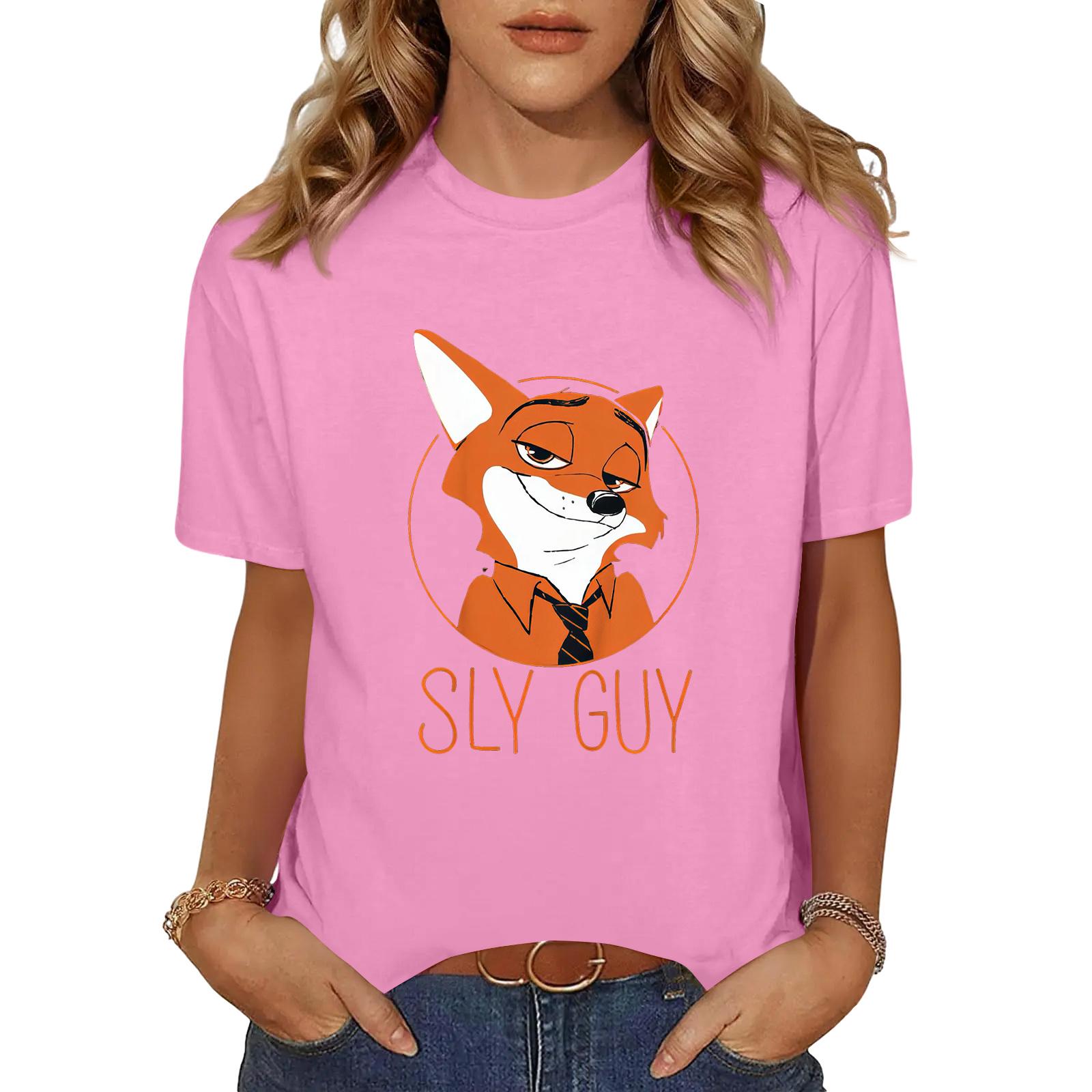 

Women s Fashionable And Comfortable Plus Size Printed Casual Short-Sleeve Top S розовый