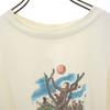 GILDAN 90s Curious George Short sleeve T-shirt L Ivory system Old Men's Used