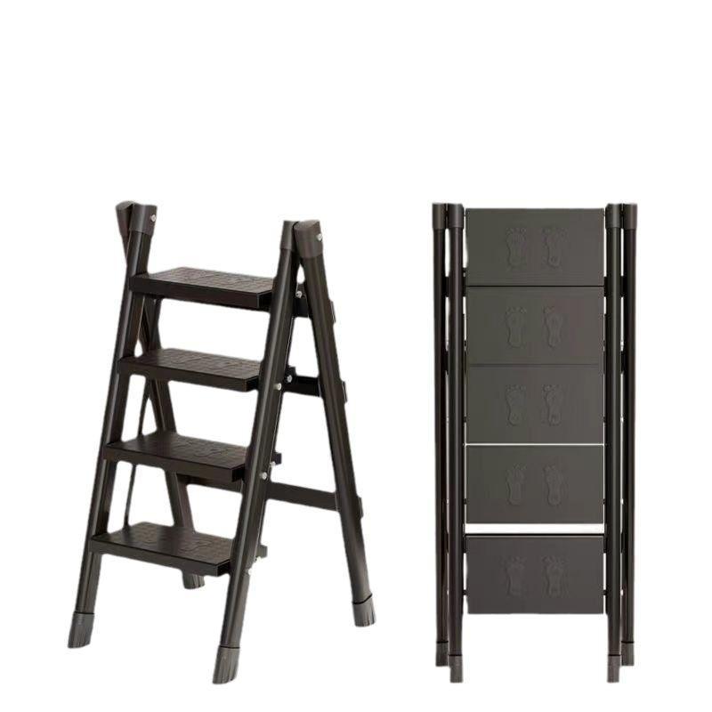 Multifunctional Carbon Steel Folding A-Frame Ladder for Indoor Use