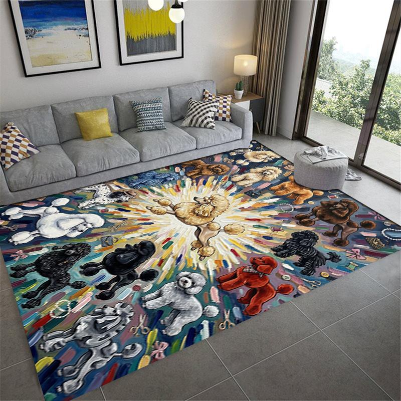 2025 New Cute Puppy Carpet Rug for Living Room Bedroom Home Sofa Decoration,Kids Play Non-slip Floor Mat