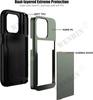 Etui Na iPhone 16 15 14 13 Pro Max Plus Uchwyt Wytrzymałe Ochronne Dwukolorowe Odporne na Wstrząsy Ukryta Slot na Karty Cienkie Pokrowiec Portfel