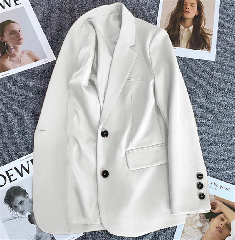 Women's Korean Style Loose Black Suit Jacket - Slimming, Small Size Blazer for Spring and Autumn 2025.