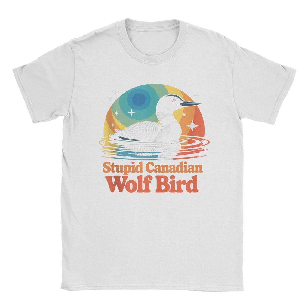 Common Loon Bird Watching Lover Stupid Canadian Wolf Bird TShirt Summer Cotton TShirts Unisex Harajuku Tee Shirt Vintage Top Tees