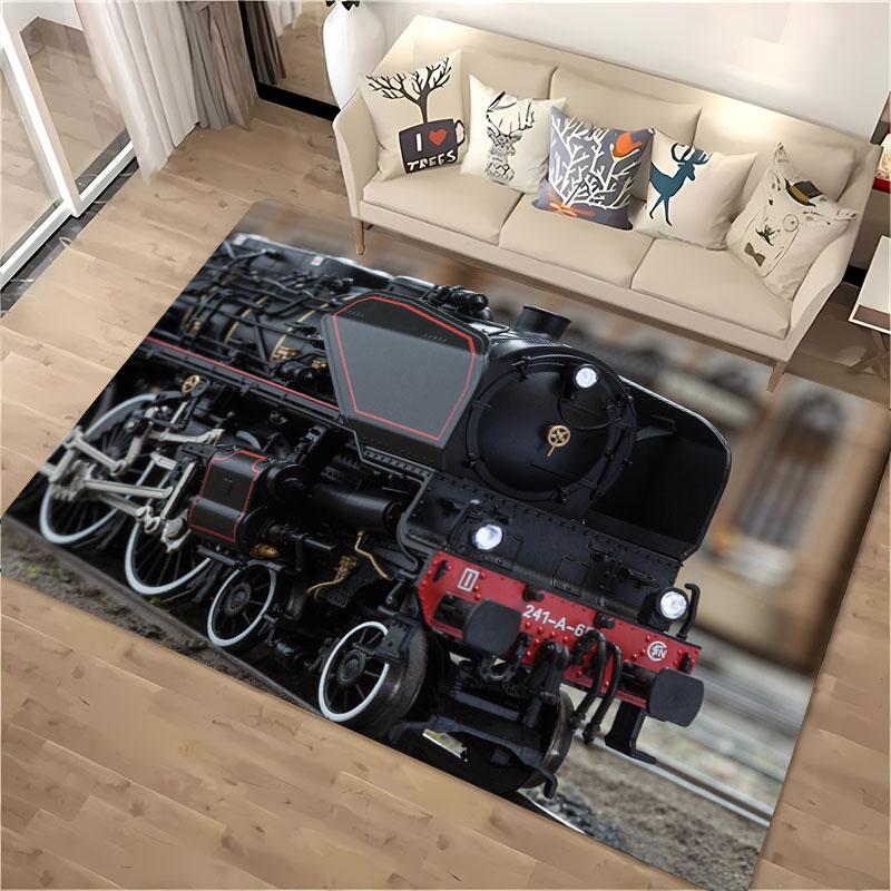 Klasisks Vilciena Lokomotīve 3D HD Paklājs