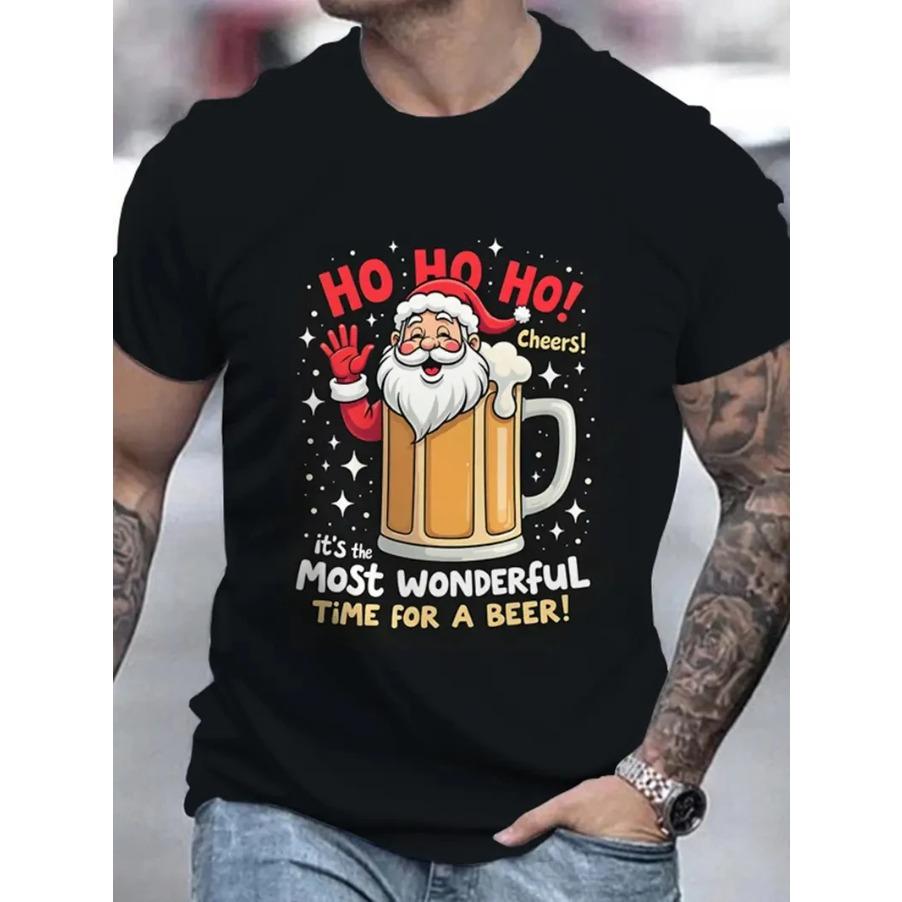 2026 Merry Christmas Santa Claus 3D Print Men Anime T Shirt Fashion Casual Manga Short Sleeve Xmsa Children Unisex Tee Y2k Tops