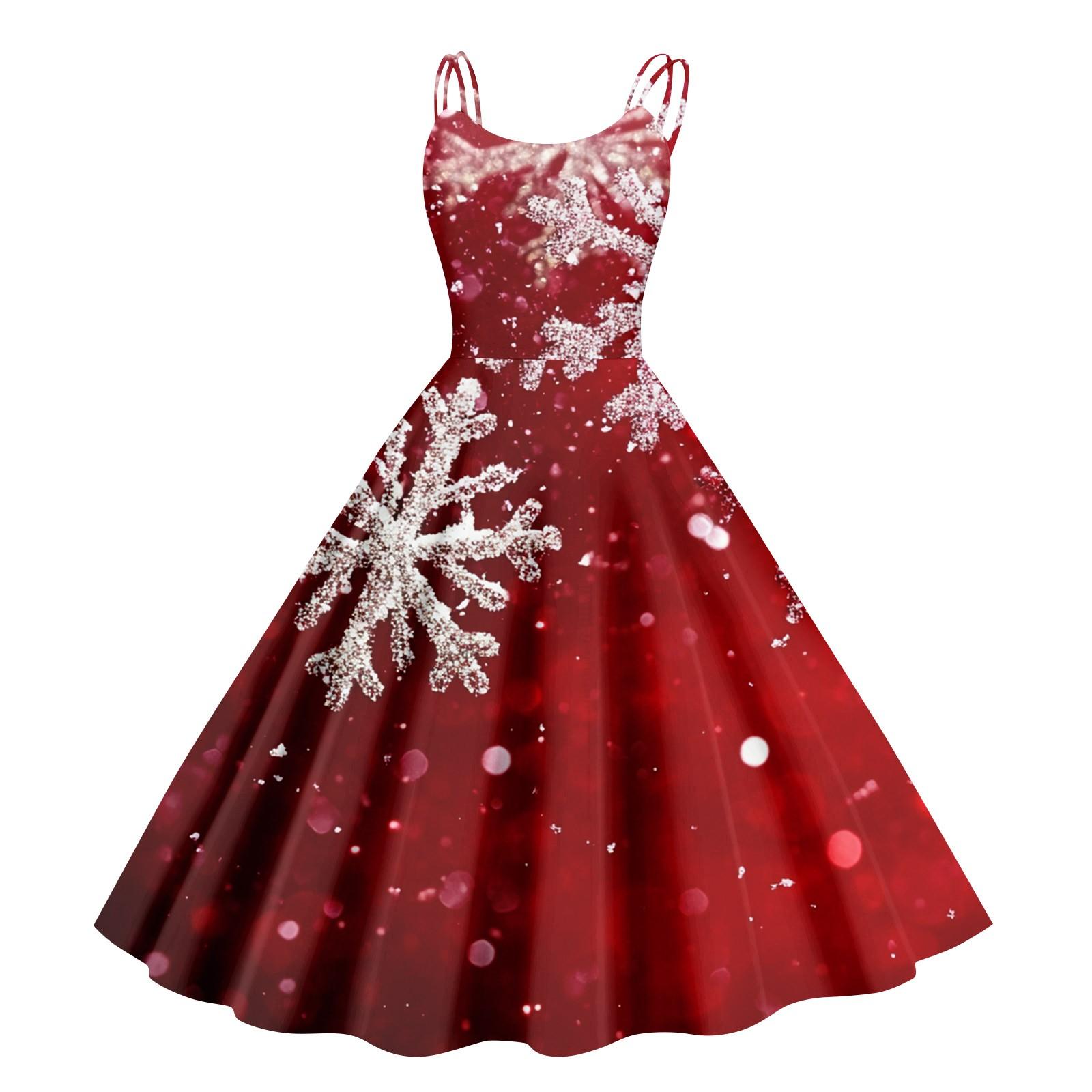 

Женское рождественское платье со снежинками и сексуальным облегающим принтом с открытыми плечами в стиле панк-ретро M