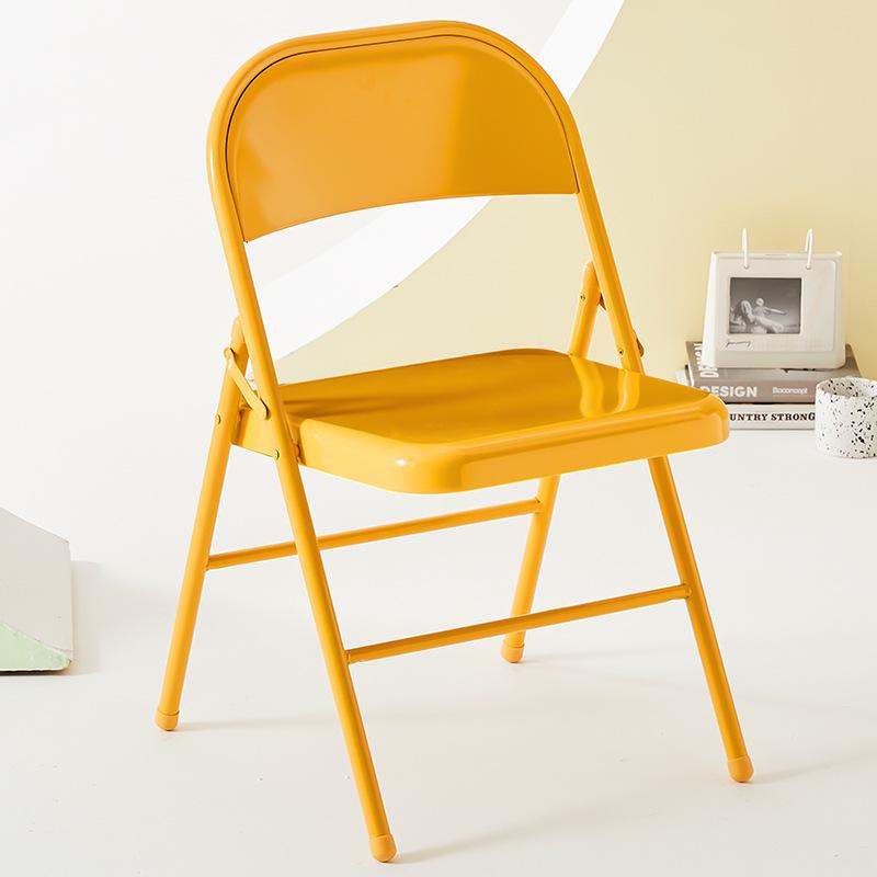 Portable Folding Chair with Backrest - Ideal for Home, Office, Conference, or Outdoor Use