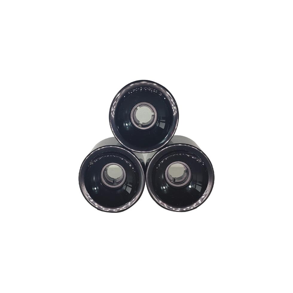 High Elastic Wear-Resistant PU Wheel Four-Wheel Electric Skateboard Accessories 70*51 Long Plate Small Fish Plate Direct Factory