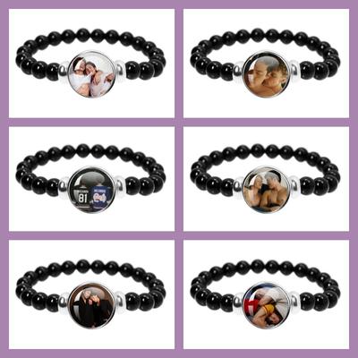 TV H-Heated Rivalry Character Shane Hollander/Ilya Rozanov 18mm Black Bead Bracelet Handmade Accessories Fans Gift
