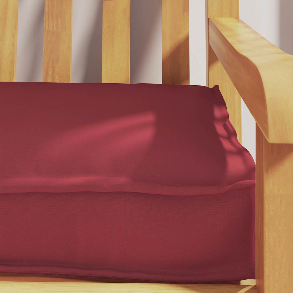 Pallet Cushion Set 2 Pcs Burgundy 200 X 40 X 8 Cm Oxford Fabric