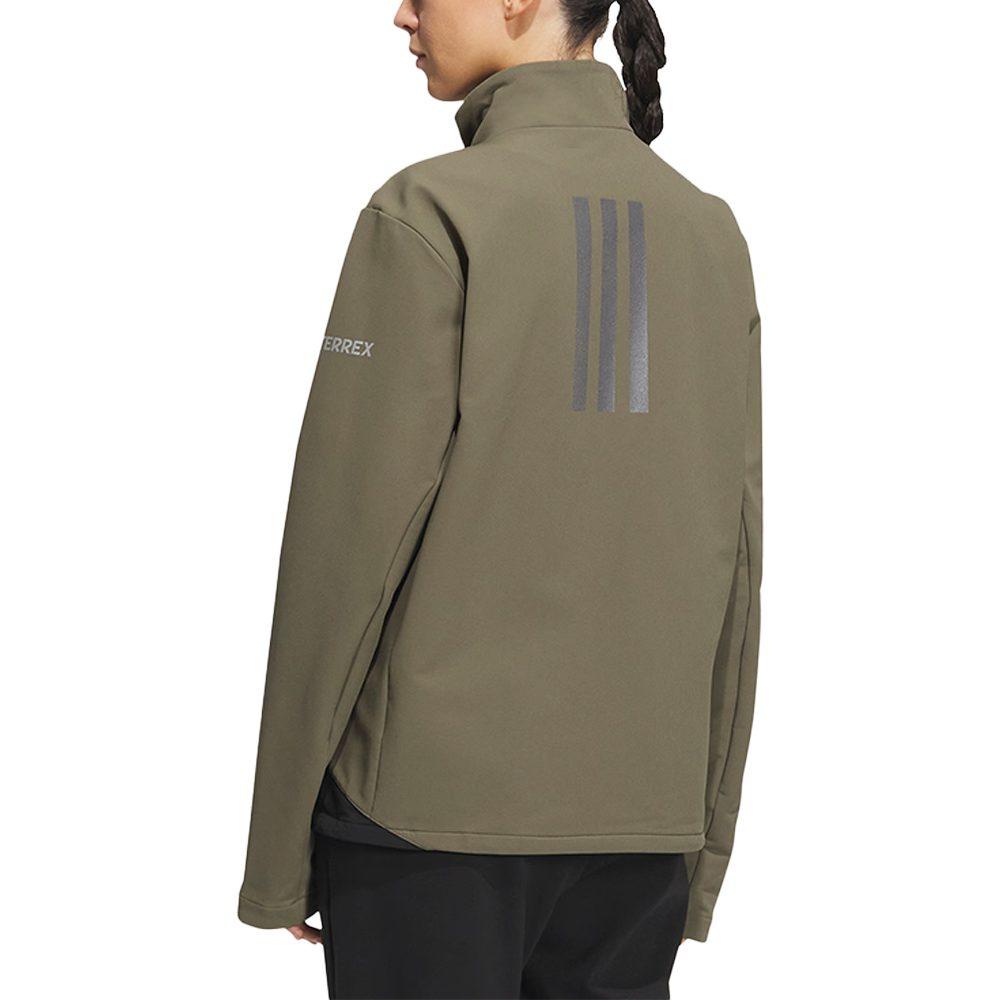 adidas Jackets Unisex Strata Olive Green Stand Collar Moderate Other HY4701