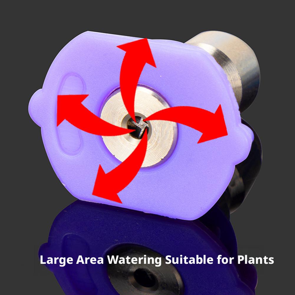 4-Way Mist Spray Nozzle 1/4 Inch Speed Connect Water Atomizing Sprayer Low Pressure Misting Tips for Outdoor Cooling & Watering