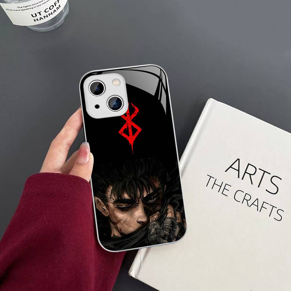 

Comic Cool Berserk For IPhone 14 13 12 Mini 11 Pro XS Max X XR 14 Plus Tempered Glass Cover iphone XS