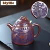 660ml Luxury Yixing Purple Clay Teapots Famous Master Handmade Pine Crane Pot Raw Ore Stone Red Mud Kettle Chinese Zisha Tea Set