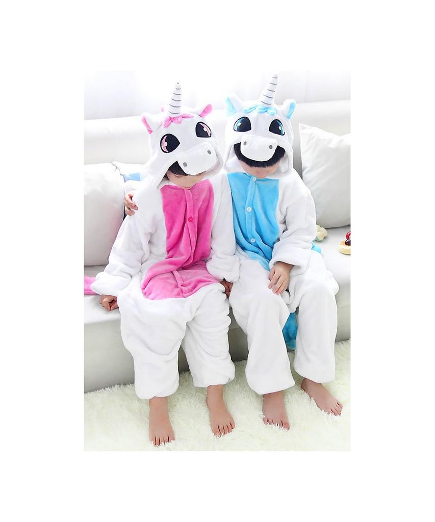 Monster Kigurumi Costume for Kids, Cosplay Costume, Loungewear, Unisex (130cm, Pink)