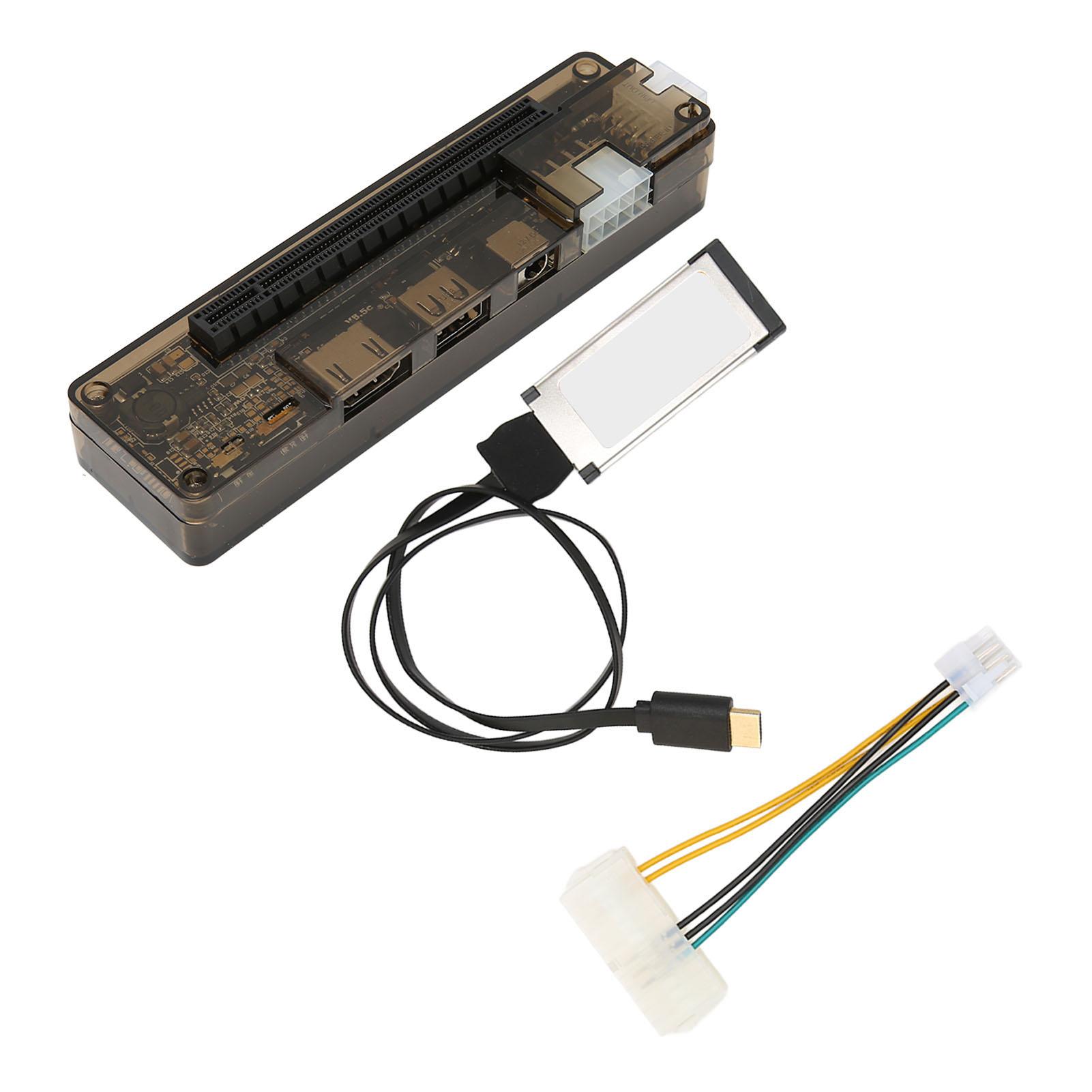 

Док-станція для відеокарти ноутбука Express Card Interface 6Pin 8Pin Power Silicon ABS External EXP GDC для