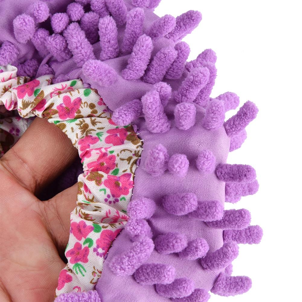 1 Piece Reusable Detachable Washable Household Floor Cleaning Slipper Mop Shoes Cover (Coffee)