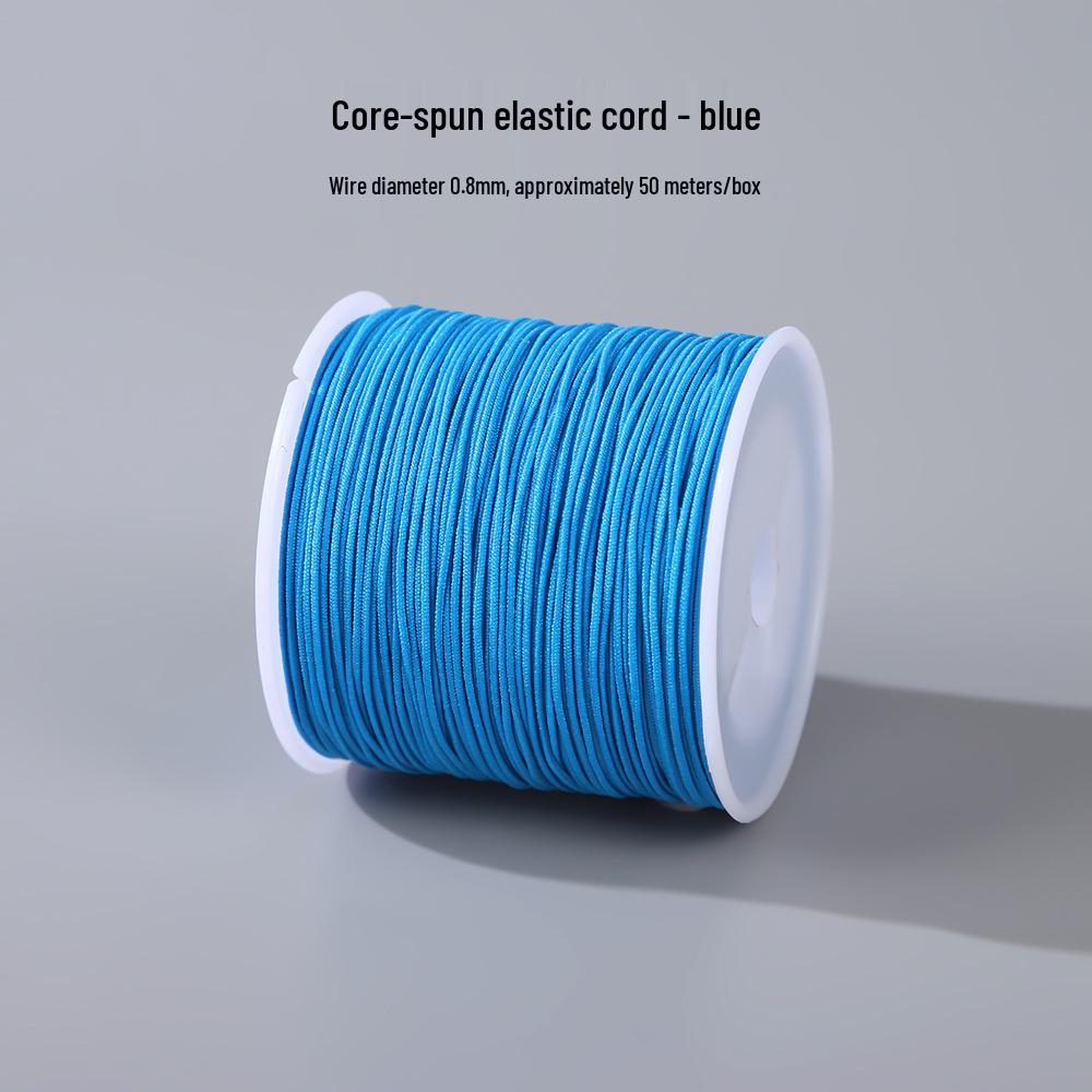 Colorful Core-Spun Elastic Cord for DIY Jewelry & Bodhi Bracelets - Wear-Resistant and Perfect for Knotting