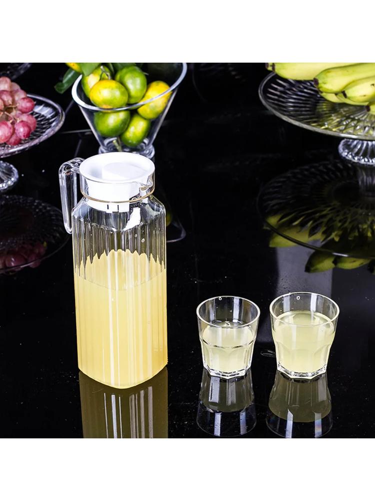 1,1L Wasser Saft Kanne Krug Plastik Transparente Flasche Zum Aufbewahren von Frischen Säften Und Getränken Für Küchenkühlschrank Getränke Aufbewahrungs Topf