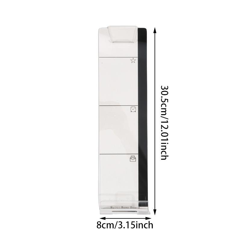 Creative Acrylic Monitor Message Memo Board for Sticky Note Transparent Name Card Phone Holder Desktop Plastic Holder Stationery