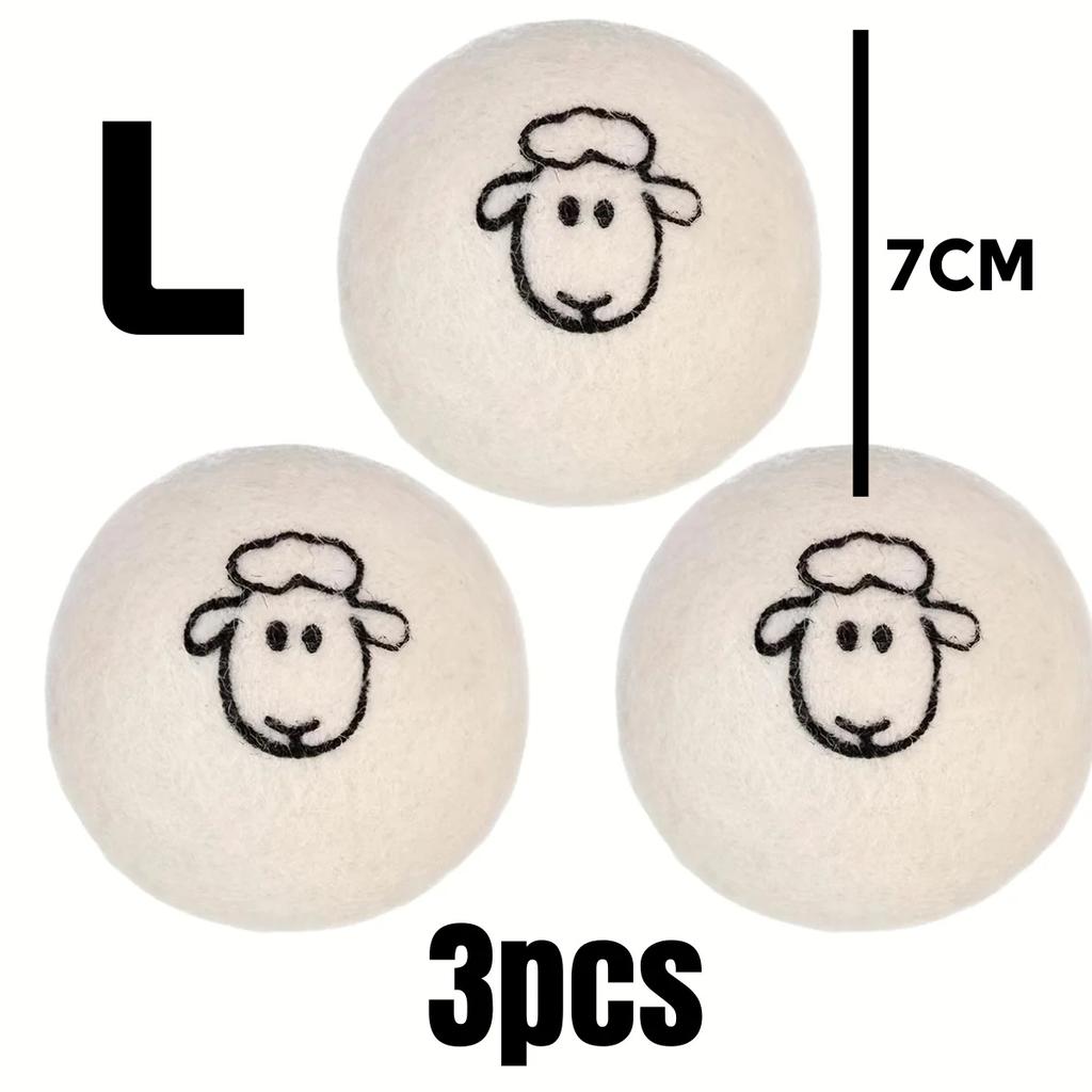 6pcs Wool Drying Balls Static Electricity Reducing Wrinkle Softener Washing Ball Clothes Care Supplies Home Cleaning Gadgets
