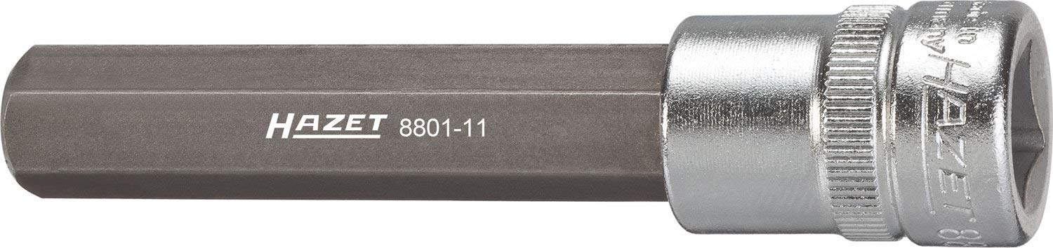 

HAZET Hexagon socket 1 piece Width across flats 11 x Drive angle x Total length mm Japanese import 8801H11 9.5 87.5 [Regular product]