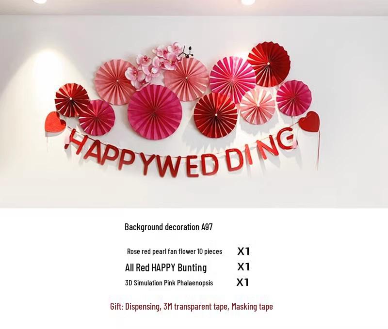 Romantic Floral Arrangement for Weddings, Bedrooms, and Living Rooms - Bedside Bouquet Decorations