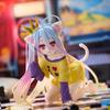10CM Anime NO GAME NO LIFE Action Figure Cute Shiro Figurine Doll PVC Decor Model Statue Ornaments Collection Models Toys Gifts