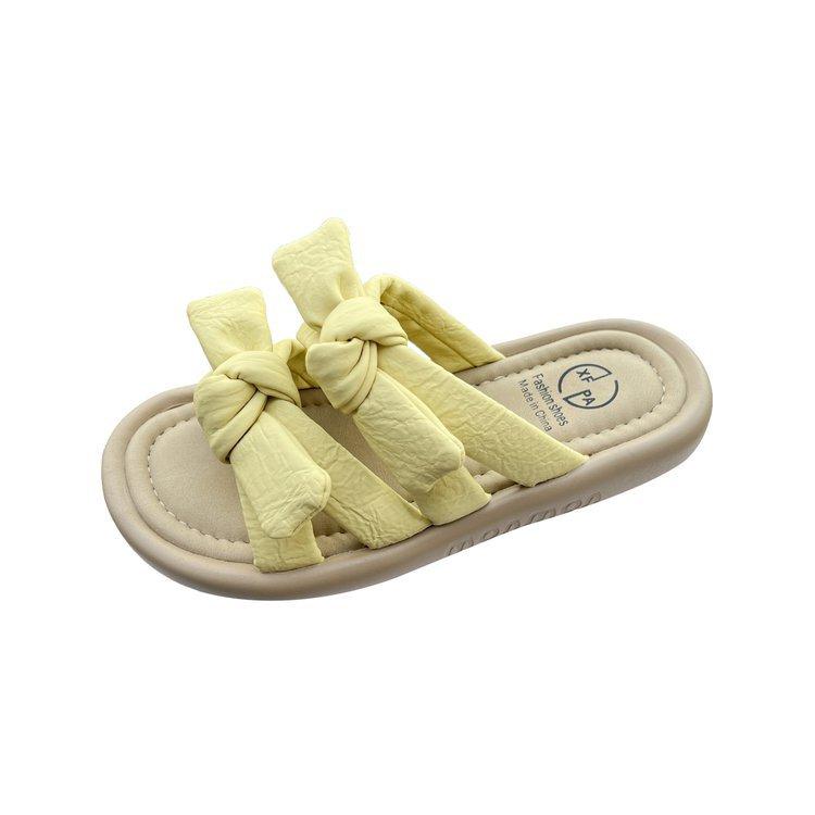 French Platform Slippers Women's Outer Wear 2025 Summer New with Skirt Versatile Fairy Style Bow Word Sandals