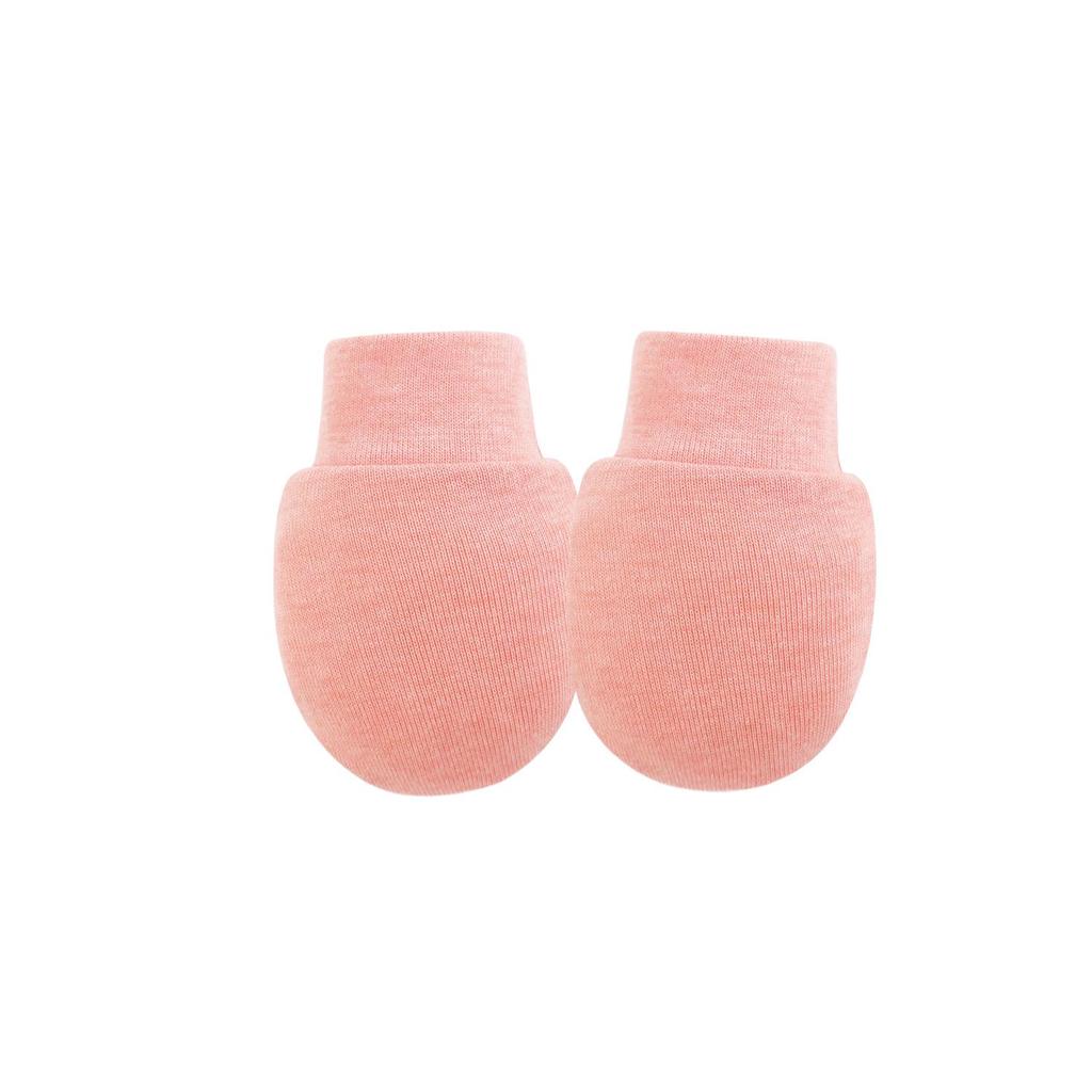 Newborn Baby Solid Color Anti-Scratch Gloves Set for All Seasons (0-3 Months) - Europe & US