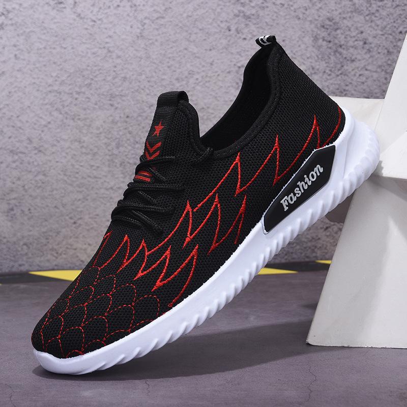 

Новые сетчатые мужские повседневные туфли на шнуровке мужские туфли легкие удобные дышащие кроссовки для ходьбы Tenis Feminino Zapatos 785 6.5 красный